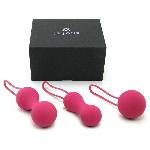 Набір вагінальних кульок Je Joue - Ami Fuchsia, діаметр 3,8-3,3-2,7см, вага 54-71-100гр  + подарунок косметичка - мініатюра 5