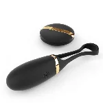 Виброяйце Dorcel Secret Delight Gold з пультом ДК, з турборежимом і голосовим керуванням - мініатюра 1