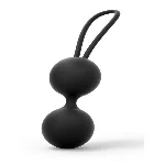 Вагінальні кульки Dorcel Dual Balls Black, діаметр 3,6 см, маса 55 г - мініатюра 1