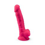 Фалоімітатор SilexD Johnny Pink (MODEL 1 size 7in), двошаровий, силікон + Silexpan, діаметр 3,8см - мініатюра 4