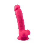 Фалоімітатор SilexD Johnny Pink (MODEL 1 size 7in), двошаровий, силікон + Silexpan, діаметр 3,8см - мініатюра 1