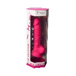 Фалоімітатор SilexD Johnny Pink (MODEL 1 size 7in), двошаровий, силікон + Silexpan, діаметр 3,8см - мініатюра 9