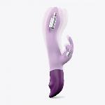 Вібратор-кролик Love To Love Hello Rabbit Violet з гнучким стовбуром і стимуляцією точки G, 2 мотори - мініатюра 2