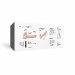 Безремінний страпон з вібрацією Strap-On-Me Vibrating Flesh M, діаметр 3,3см, пульт ДК, регульований - мініатюра 7
