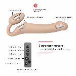 Безремінний страпон з вібрацією Strap-On-Me Vibrating Flesh M, діаметр 3,3см, пульт ДК, регульований - мініатюра 2