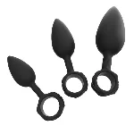 Набір анальних пробок Bathmate Anal Training Plugs, діаметр 2,5 см - 3,1см - 3,8см - мініатюра 1