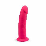Фалоімітатор SilexD Henry Pink (MODEL 2 size 7.5in), двошаровий, силікон + Silexpan, діаметр 4,8 см - мініатюра 5