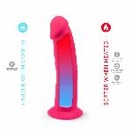 Фалоімітатор SilexD Henry Pink (MODEL 2 size 7.5in), двошаровий, силікон + Silexpan, діаметр 4,8 см - мініатюра 3