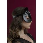 Маска кішечки Feral Feelings - Catwoman Mask, натуральна шкіра, чорна - мініатюра 2