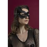 Маска кішечки Feral Feelings - Kitten Mask, натуральна шкіра, чорна - мініатюра 3
