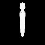 Вібромасажер Satisfyer Wand-er Woman (White/Chrome), водонепроникний, потужний, розмір XXL - мініатюра 3