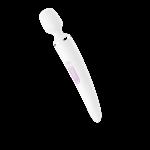 Вібромасажер Satisfyer Wand-er Woman (White/Chrome), водонепроникний, потужний, розмір XXL - мініатюра 5