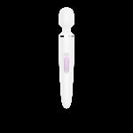 Вібромасажер Satisfyer Wand-er Woman (White/Chrome), водонепроникний, потужний, розмір XXL - мініатюра 2