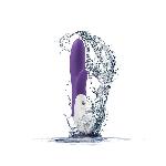 Вібратор-кролик Mystim Danny Divido Purple з глибокою вібрацією, 2 мотори - мініатюра 4
