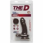Фалоімітатор Doc Johnson The D - Super D - 6 Inch With Balls - ULTRASKYN - Chocolate, діаметр 3,8 см - мініатюра 2