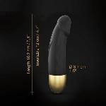 Вібратор Dorcel Real Vibration S Gold 2.0, діаметр 3,7см, перезаряджуваний, для точки G - мініатюра 5