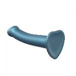 Насадка для страпону Strap-On-Me Mono Density Dildo M Blue, діам. 3,3 см, одношаровий силікон, гнучк - мініатюра 2