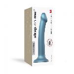 Насадка для страпону Strap-On-Me Mono Density Dildo M Blue, діам. 3,3 см, одношаровий силікон, гнучк - мініатюра 3