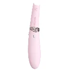 Вакуумний стимулятор з вібрацією KISTOY Miss CC Pink, можна використовувати як вібратор, діам. 3,6см - мініатюра 1