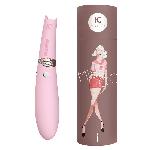 Вакуумний стимулятор з вібрацією KISTOY Miss CC Pink, можна використовувати як вібратор, діам. 3,6см - мініатюра 4