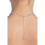 Кольє зі стразами Bijoux Pour Toi - Audrey Silver - мініатюра 3