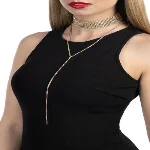 Кольє зі стразами Bijoux Pour Toi - Emma Gold - мініатюра 1