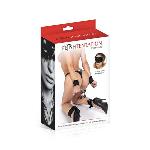 Хрестовина для ніг і рук Fetish Tentation Cross Ankle and Wrist Straps з маскою на очі - мініатюра 3