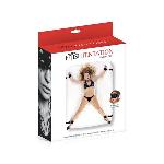 Фіксатор рук і ніг для ліжка Fetish Tentation Ankle and Wrist Straps for Bad з маскою на очі - мініатюра 2