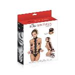 Регульований ремінь для шиї і зап'ясть Fetish Tentation Harness Straps for Neck з маскою на очі - мініатюра 2