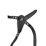 Страпон з вібрацією Fetish Tentation Vibrating Strap-On with Dildo Black - мініатюра 3