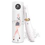 Вакуумний стимулятор з вібрацією KISTOY Miss CC White, можна використовувати як вібратор, діам.3,6см - мініатюра 5