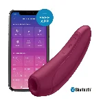 Вакуумний кліторальний стимулятор Satisfyer Curvy 1+ Rose Red з керуванням через інтернет - мініатюра 1
