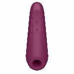 Вакуумний кліторальний стимулятор Satisfyer Curvy 1+ Rose Red з керуванням через інтернет - мініатюра 4