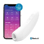 Вакуумний кліторальний стимулятор Satisfyer Curvy 1+ White з керуванням через інтернет - мініатюра 1