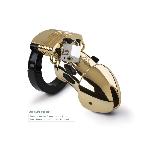 Клітка для члена з електростимуляцією Mystim Pubic Enemy No 1 - Gold Edition - мініатюра 9