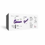 Безремінний страпон з вібрацією Strap-On-Me Vibrating Violet M, діаметр 3,8 см, пульт ДК, регульований - мініатюра 8