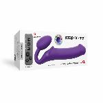 Безремінний страпон з вібрацією Strap-On-Me Vibrating Violet XL, діам. 4,7см, пульт ДК, регульований - мініатюра 7