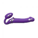 Безремінний страпон з вібрацією Strap-On-Me Vibrating Violet XL, діам. 4,7см, пульт ДК, регульований - мініатюра 4
