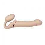 Безремінний страпон з вібрацією Strap-On-Me Vibrating Flesh L, діаметр 4,2 см, пульт ДК, регульований - мініатюра 6