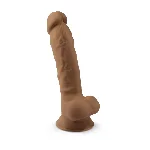 Фалоімітатор SilexD Johnny Caramel (MODEL 1 size 7in), двошаровий, силікон + Silexpan, діаметр 3,8см - мініатюра 1