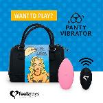 Вібратор в трусики FeelzToys Panty Vibrator Pink з пультом ДК, 6 режимів роботи, сумочка-чохол - мініатюра 1