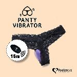 Вібратор в трусики FeelzToys Panty Vibrator Pink з пультом ДК, 6 режимів роботи, сумочка-чохол - мініатюра 3