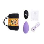 Вібратор в трусики FeelzToys Panty Vibrator Purple з пультом ДК, 6 режимів роботи, сумочка-чохол - мініатюра 6