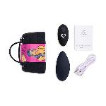 Вібратор в трусики FeelzToys Panty Vibrator Black з пультом ДК, 6 режимів роботи, сумочка-чохол - мініатюра 6