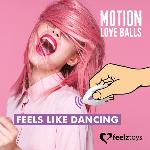 Вагінальні кульки з перлинним масажем FeelzToys Motion Love Balls Foxy з пультом ДК, 7 режимів - мініатюра 4