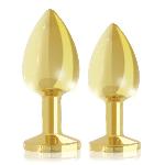 Набір металевих анальних пробок із кристалом RIANNE S – Booty Plug Luxury Set, діаметр 3 та 3,5 см - мініатюра 4