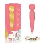Вібромасажер Rianne S: Bella Mini Wand Coral, 10 режимів роботи, медичний силікон, подарункове паков - мініатюра 6