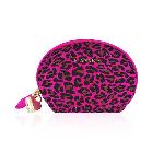 Мінівібромасажер Rianne S: Lovely Leopard Purple, 10 режимів роботи, косметичка-чохол, мед.силікон - мініатюра 3