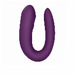 Смарт-вібратор для пар Satisfyer Double Joy Violet із широким кліторальним стимулятором - мініатюра 2