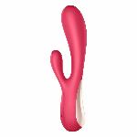 Смарт вібратор-кролик Satisfyer Mono Flex Red, 2 мотори, керування через інтернет - мініатюра 3